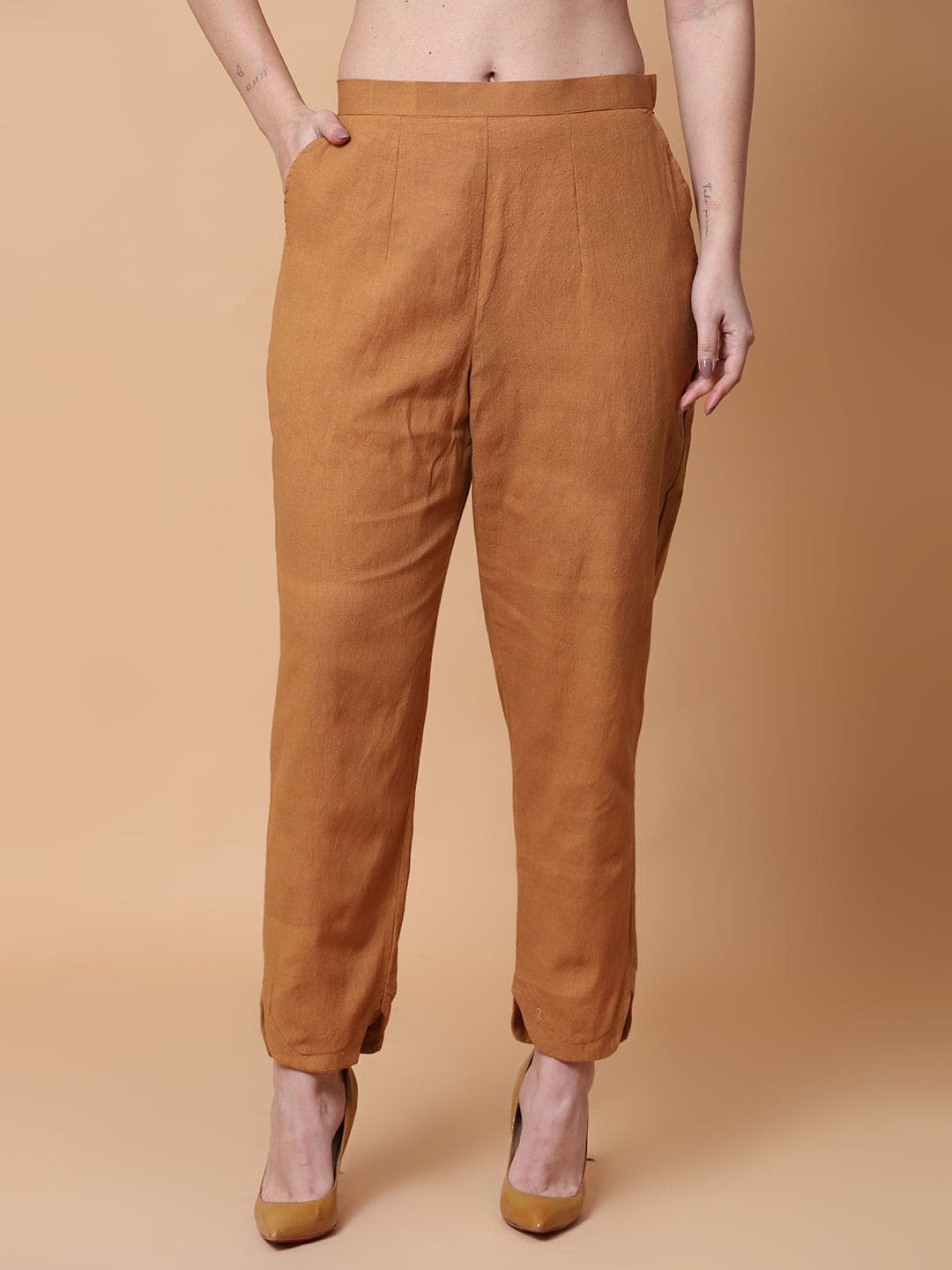 Gondh Print Women Co-Ord Set - Brown