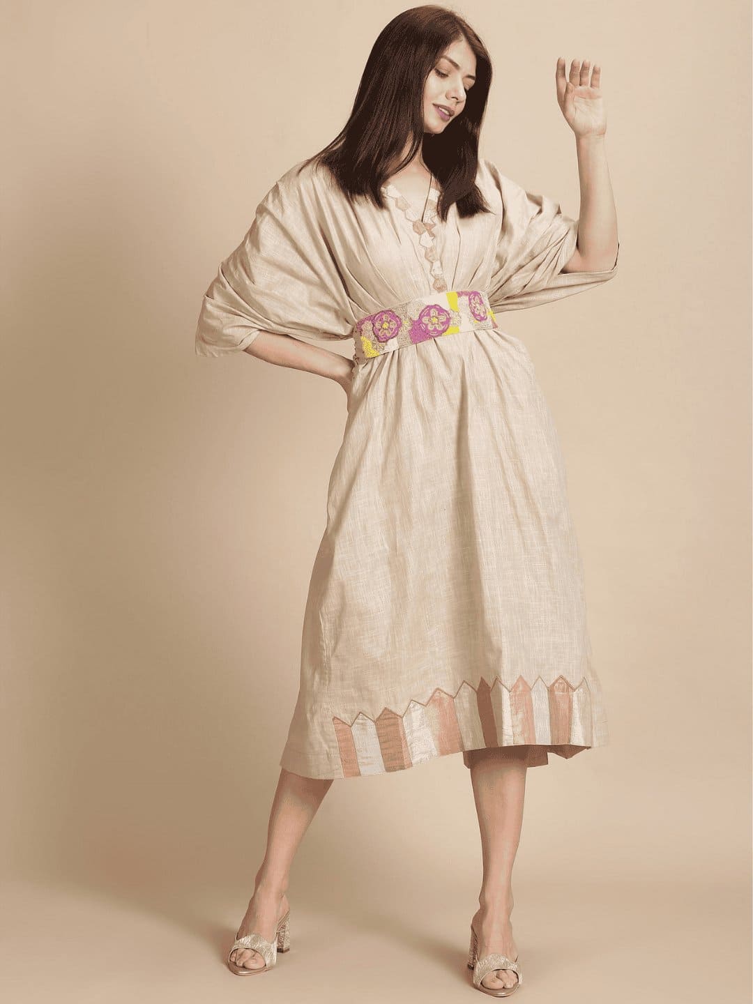Linen Kaftan with Belt