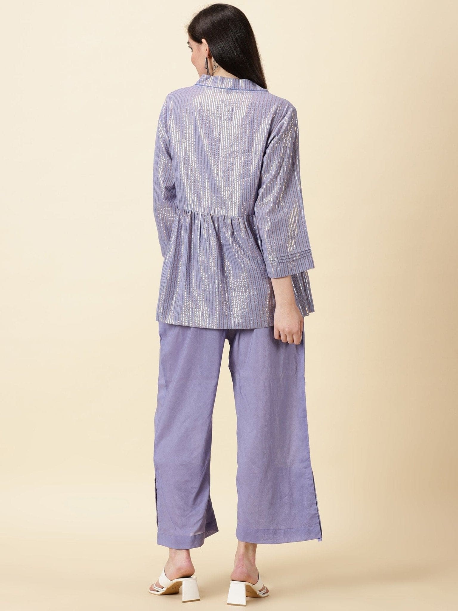 Berry Violet Women's Co-ord Set - Charkha TalesBerry Violet Women's Co-ord Set