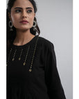 Black Delightful Daze Women Dress - Charkha TalesBlack Delightful Daze Women Dress kaftan dress