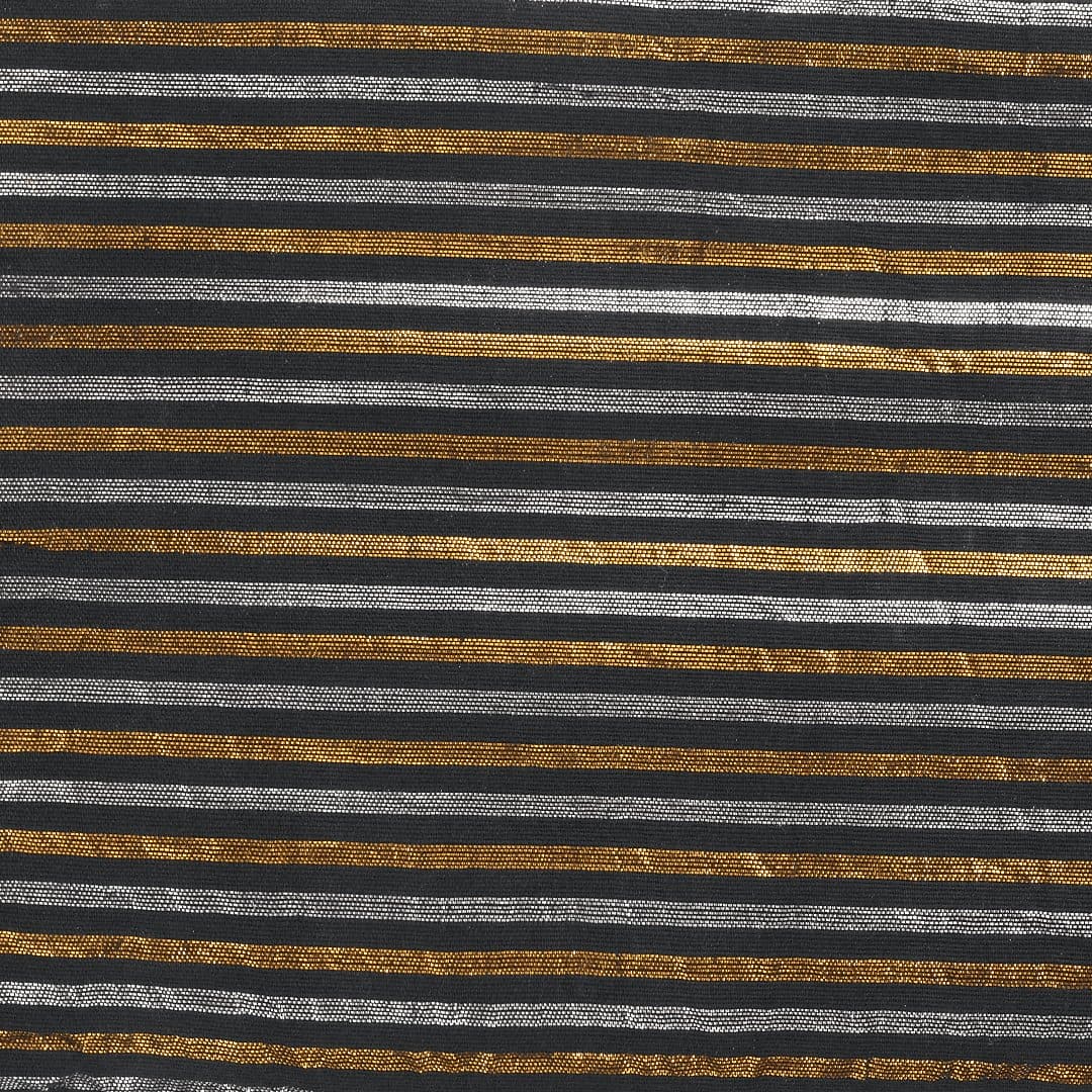 Black Lurix Cotton Fabric - Charkha TalesBlack Lurix Cotton Fabric