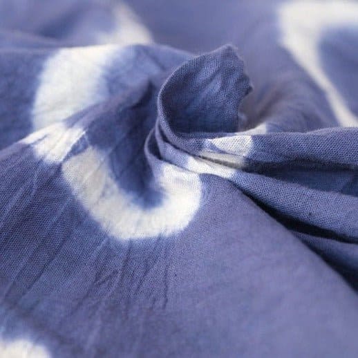 Blue Tie Dye Shibhori Dyed Fabric - Charkha TalesBlue Tie Dye Shibhori Dyed Fabric