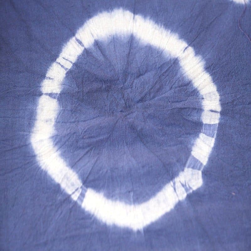 Blue Tie Dye Shibhori Dyed Fabric - Charkha TalesBlue Tie Dye Shibhori Dyed Fabric