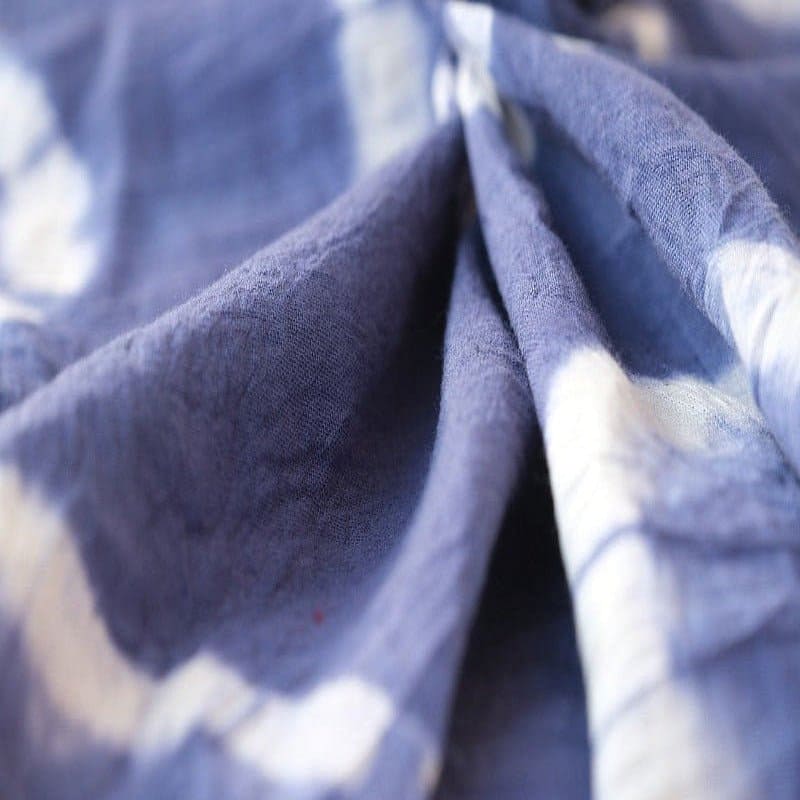 Blue Tie Dye Shibhori Dyed Fabric - Charkha TalesBlue Tie Dye Shibhori Dyed Fabric