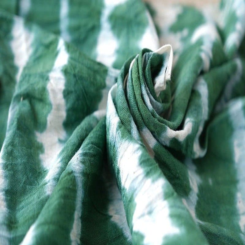 Bottle Green Hand Dyed Khadi Fabric - Charkha TalesBottle Green Hand Dyed Khadi Fabric