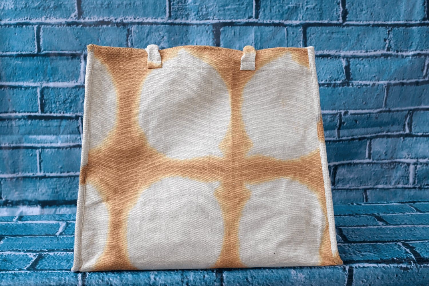 Brown Clamp Dye Bag - Charkha TalesBrown Clamp Dye Bag