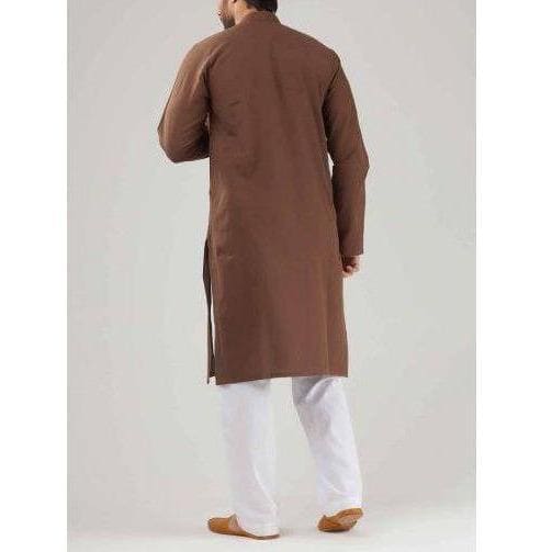 Brown Khadi Cotton Kurta Set - Charkha TalesBrown Khadi Cotton Kurta Set