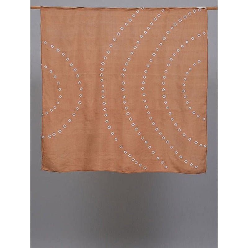 Brown Silk Scarf - Charkha TalesBrown Silk Scarf