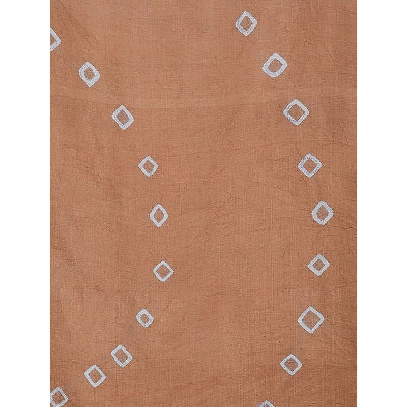 Brown Silk Scarf - Charkha TalesBrown Silk Scarf