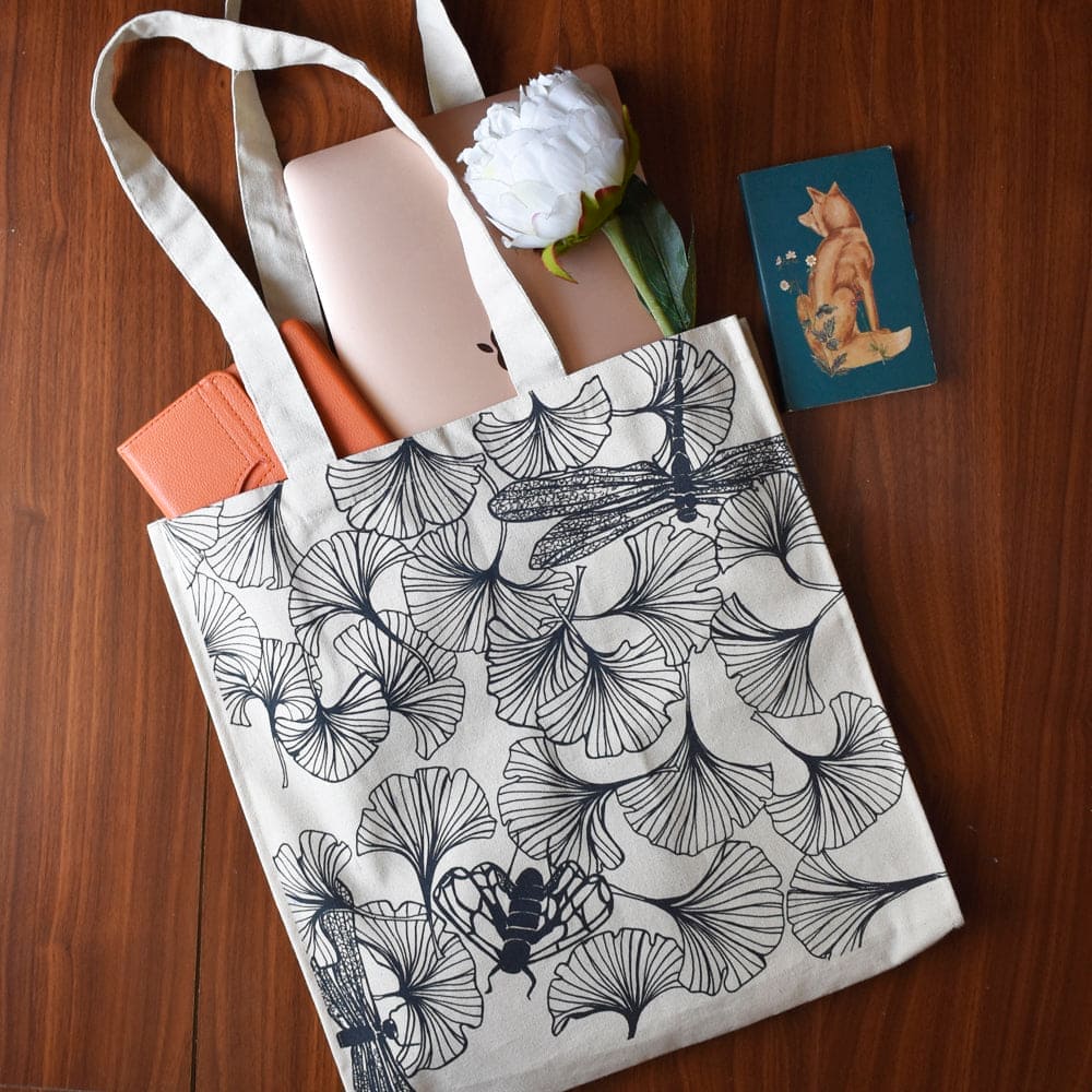 Dragonfly Canvas Bag - Charkha TalesDragonfly Canvas Bag