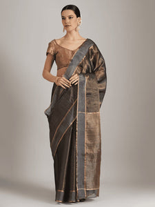 Chanderi Silk Saree - Gold