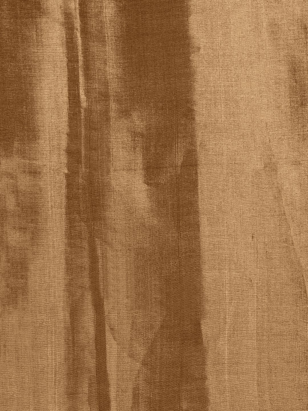 Gold Silk Chanderi Saree - Charkha TalesGold Silk Chanderi Saree