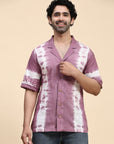 Lavender Hand Dyed Cotton Shirt - Charkha TalesLavender Hand Dyed Cotton Shirt