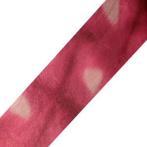 Tie Dye Silk Chanderi Fabric - Majenta