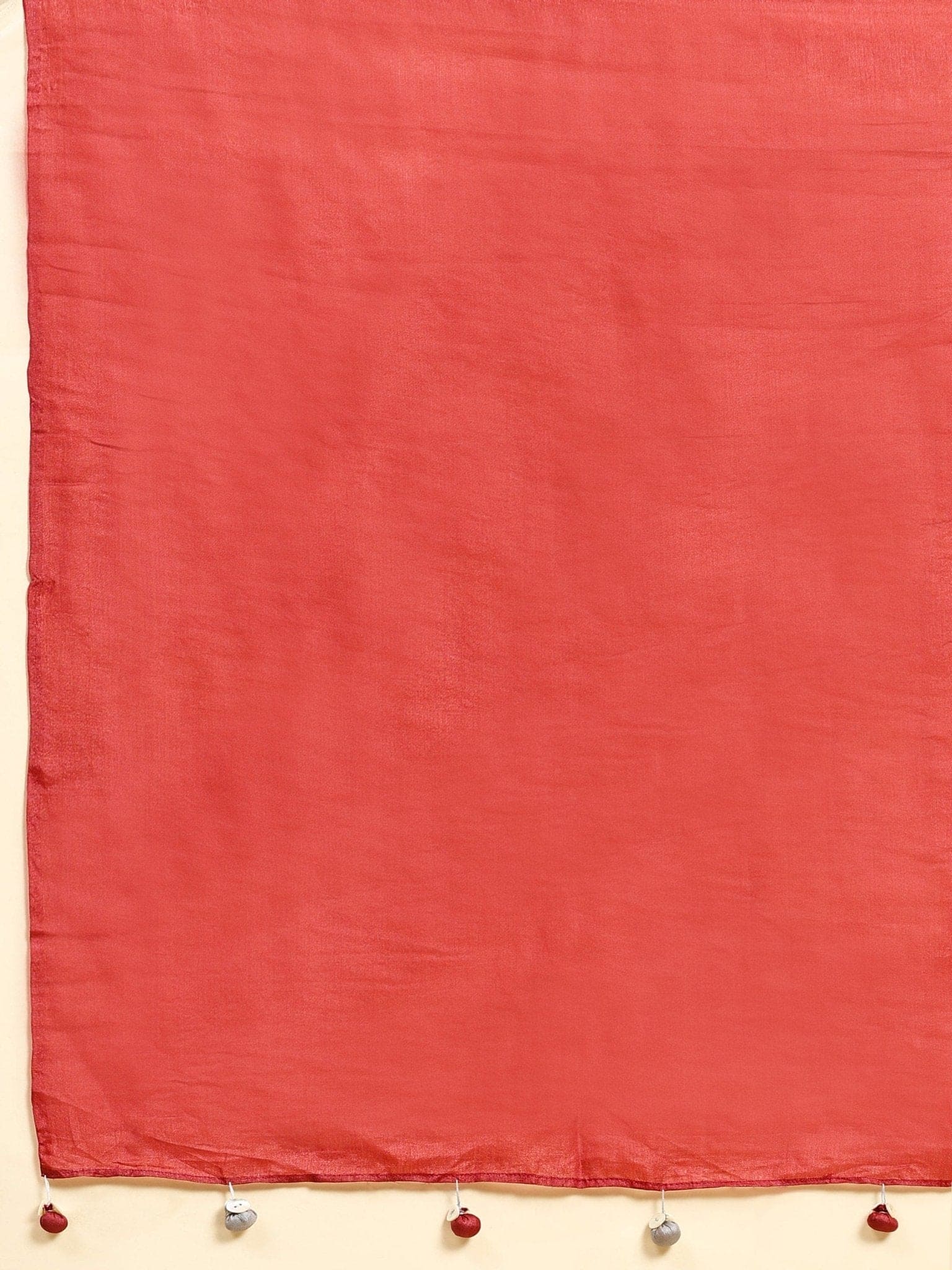 Maroon & Grey Tussar Silk Saree - Charkha TalesMaroon & Grey Tussar Silk Saree