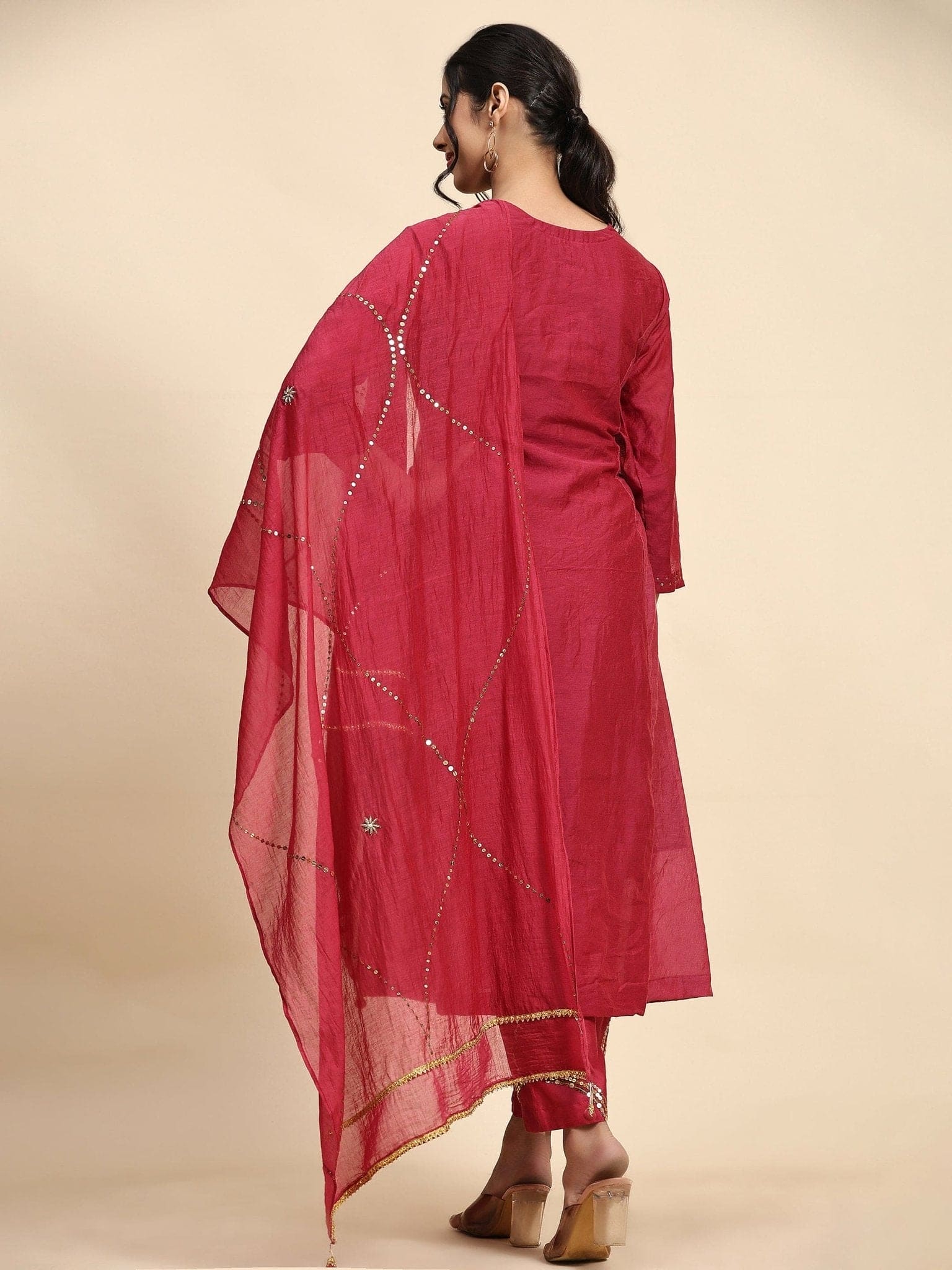 Chanderi Silk Kurta Set
