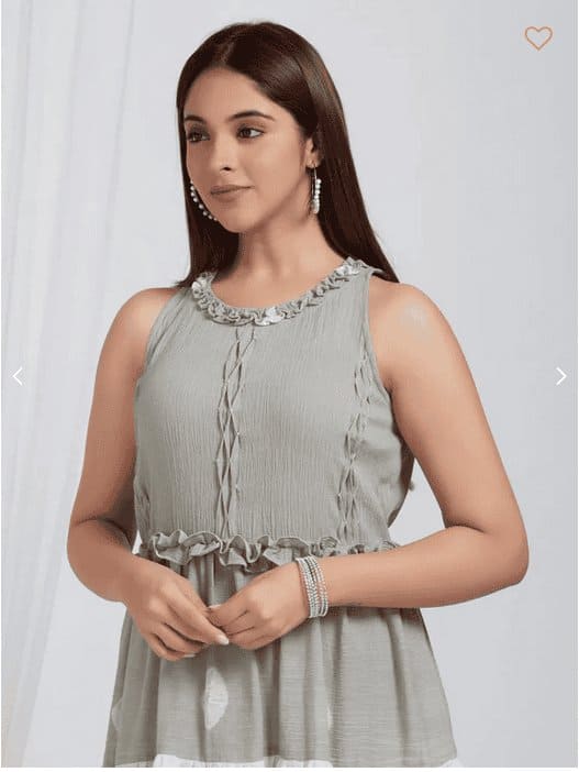 Multicolor Tie & Dye Crush Cotton Tiered Dress - Charkha TalesMulticolor Tie & Dye Crush Cotton Tiered Dress
