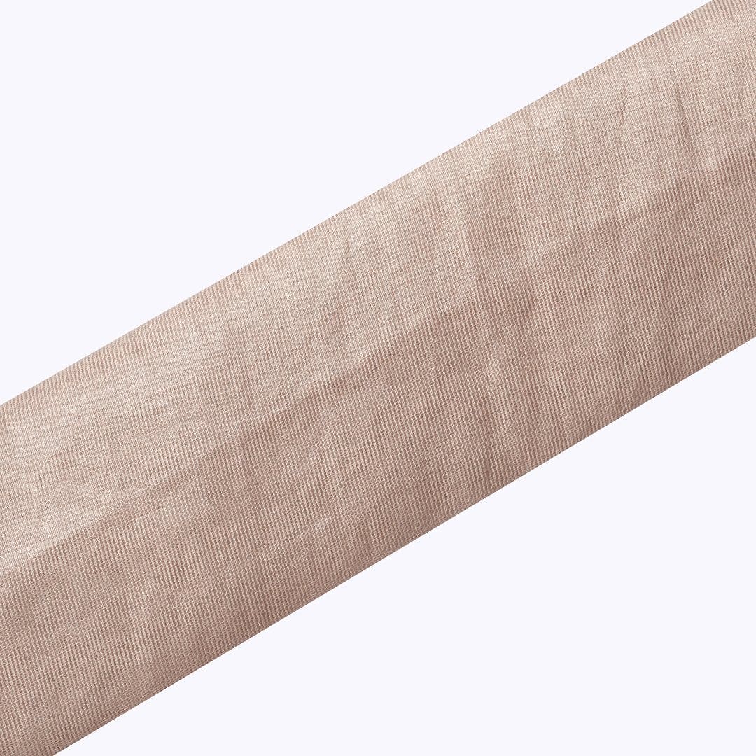 Off-White Stripes Pure Silk Chanderi Fabric - Charkha TalesOff-White Stripes Pure Silk Chanderi Fabric