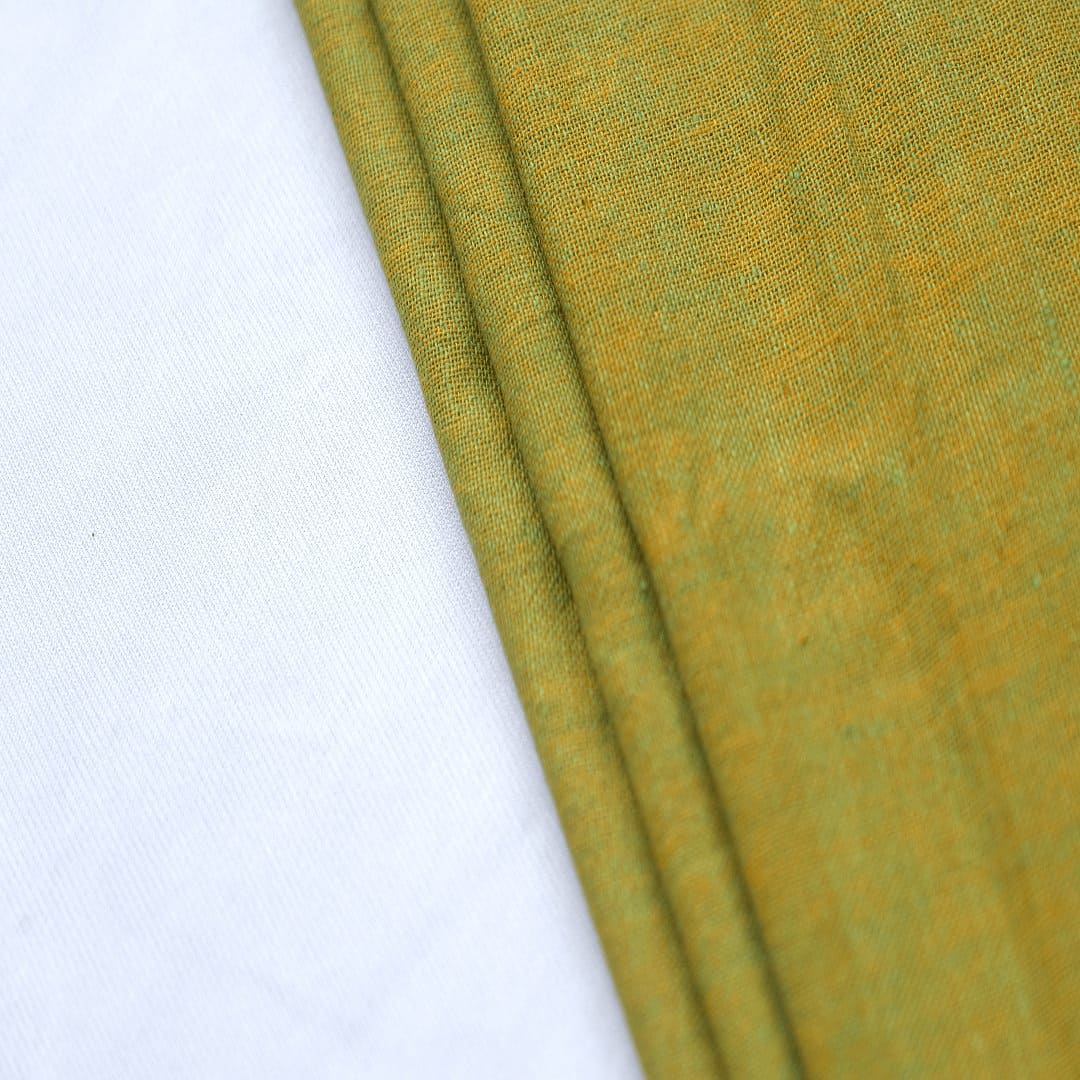 Olive Green Khadi Fabric - Charkha TalesOlive Green Khadi Fabric