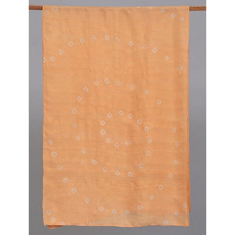 Orange Hand Dyed Silk Scarf - Charkha TalesOrange Hand Dyed Silk Scarf