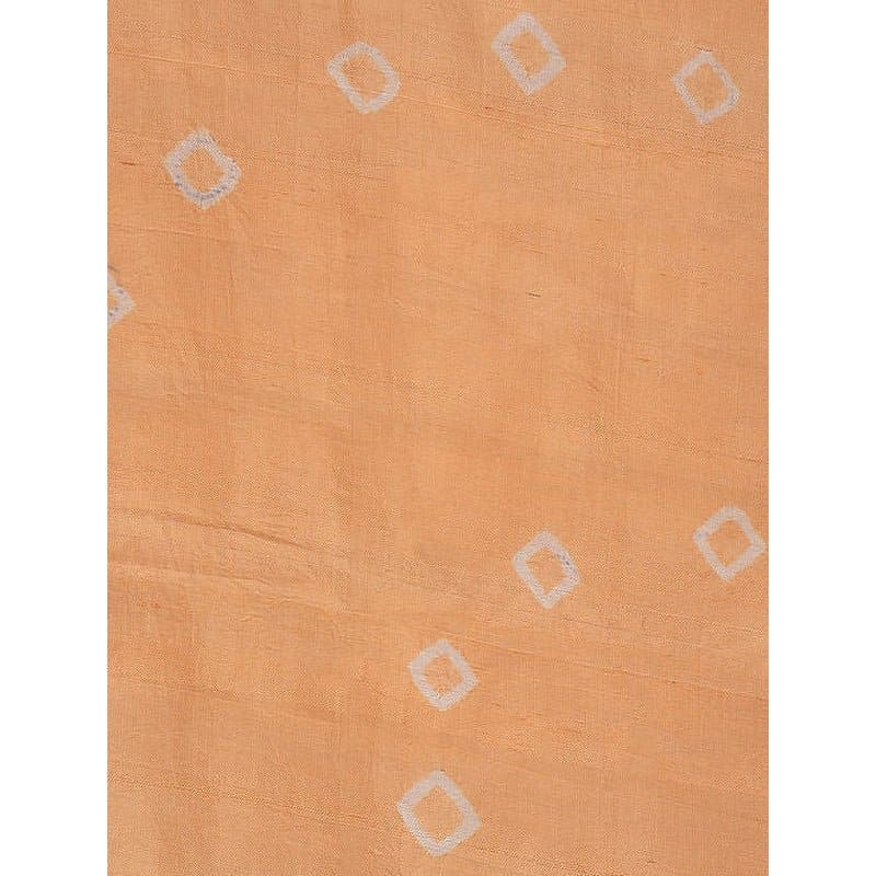 Orange Hand Dyed Silk Scarf - Charkha TalesOrange Hand Dyed Silk Scarf