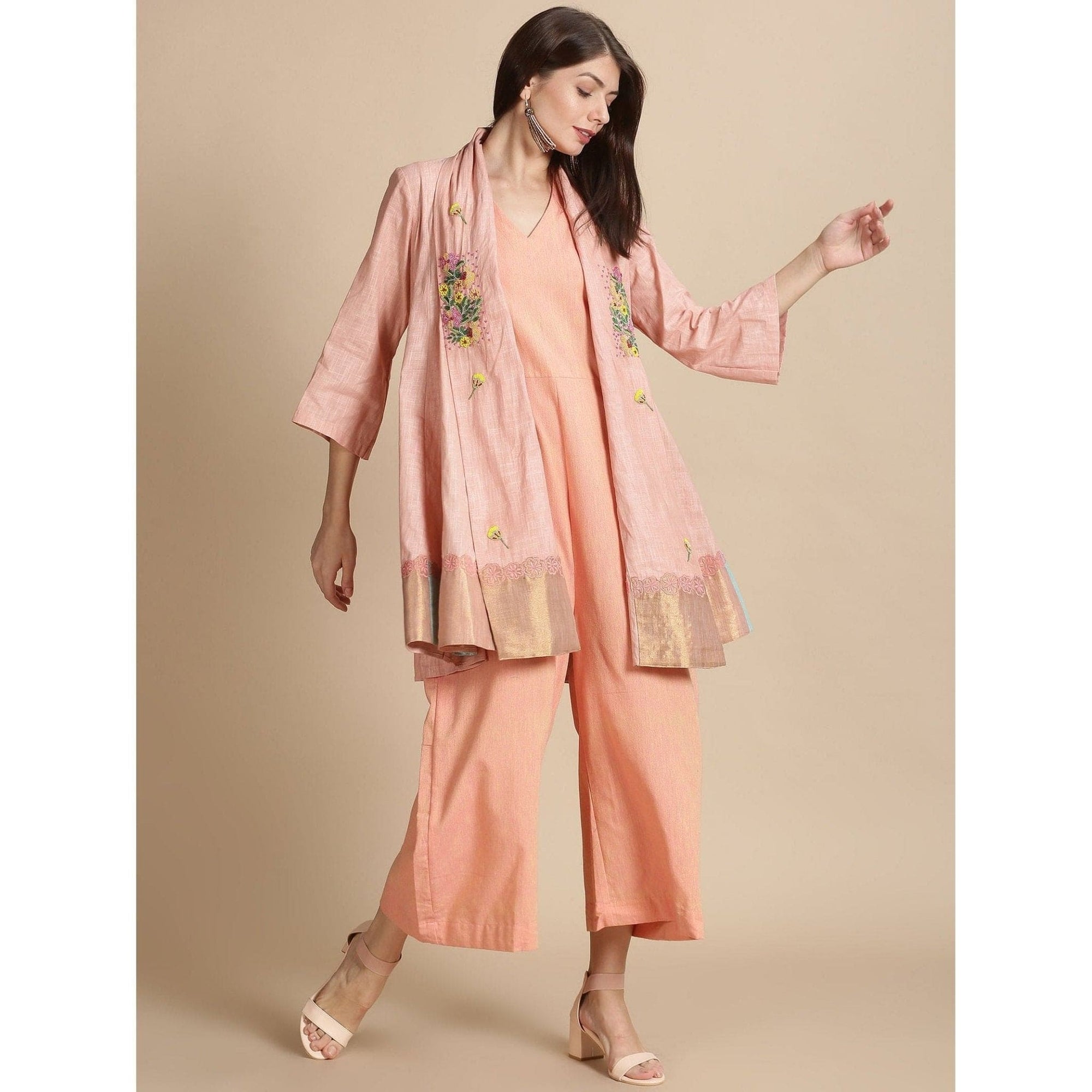 Peach Jumpsuit For Women