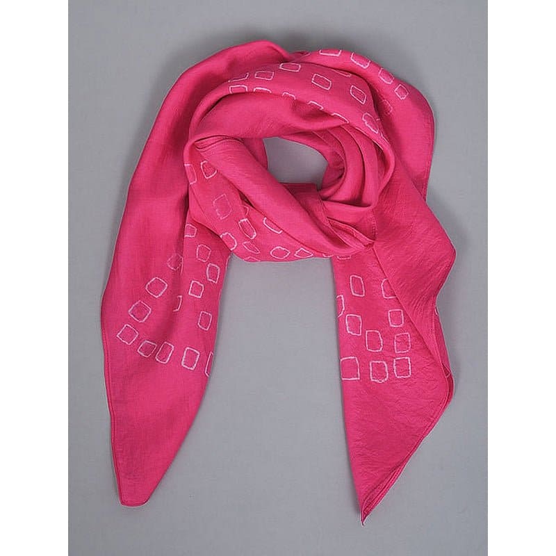 Pink Hand Dyed Silk Scarf - Charkha TalesPink Hand Dyed Silk Scarf