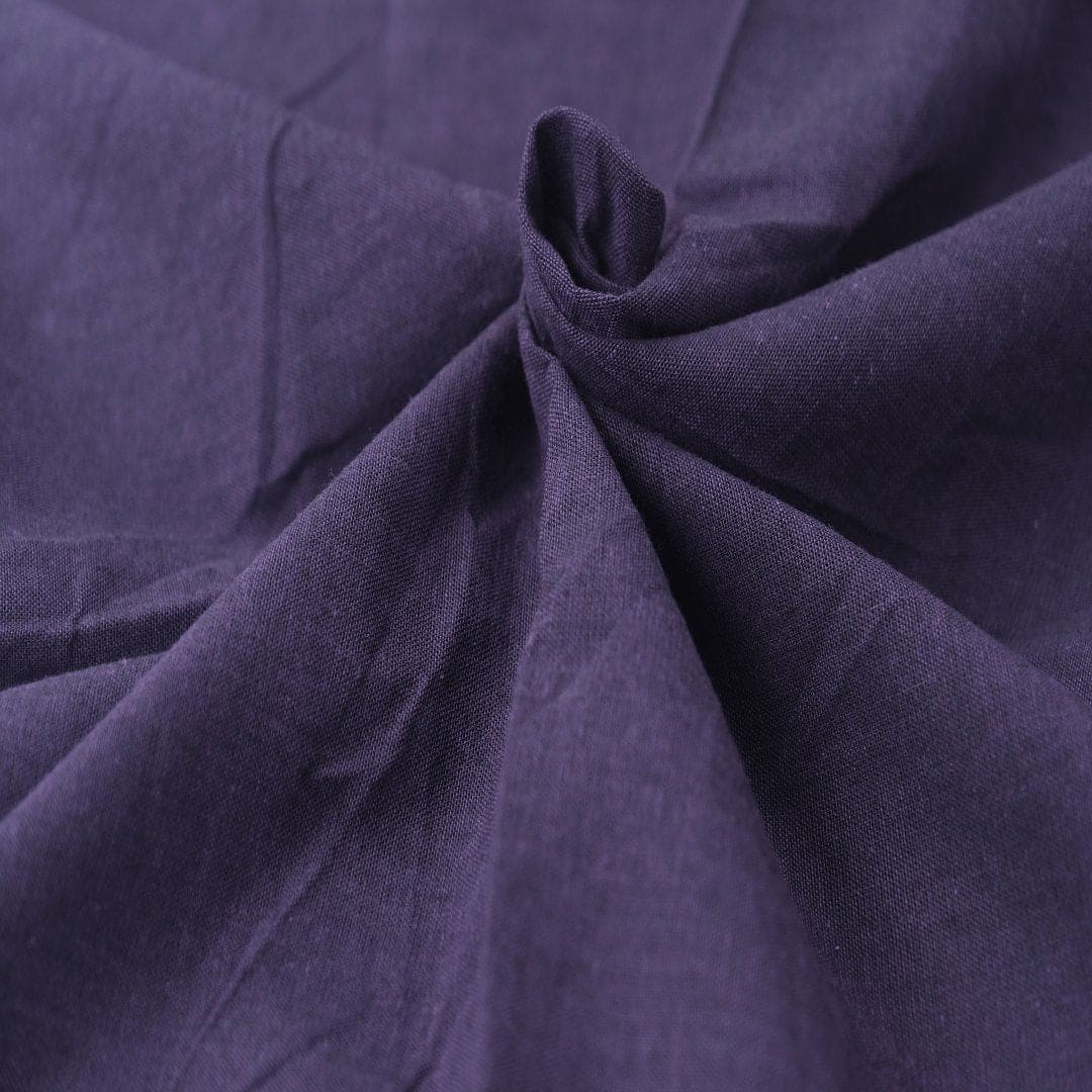 Purple Cotton Fabric - Charkha TalesPurple Cotton Fabric