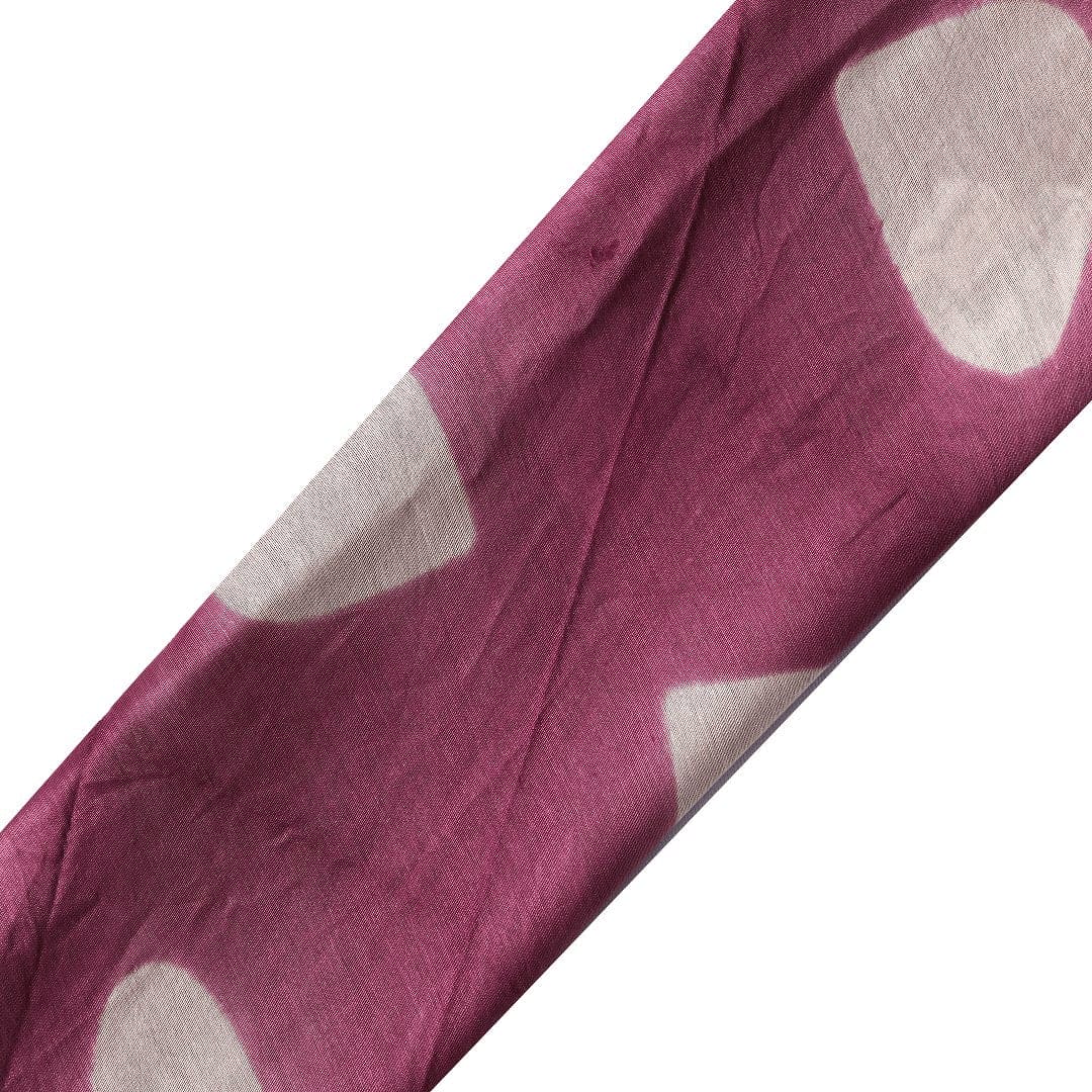 Purple Tie Dye Silk Chanderi Fabric - Charkha TalesPurple Tie Dye Silk Chanderi Fabric