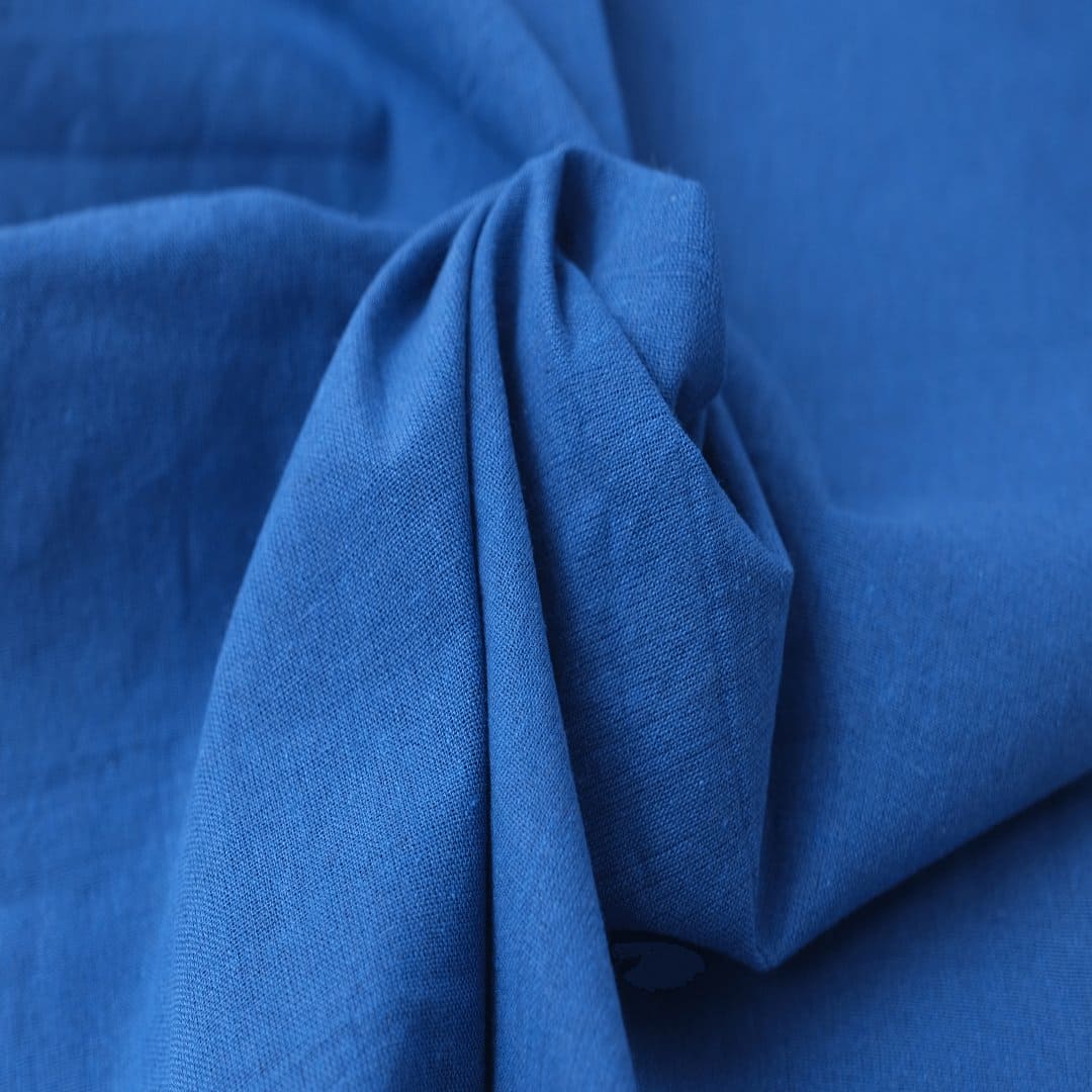 Royal Blue Khadi Fabric - Charkha TalesRoyal Blue Khadi Fabric