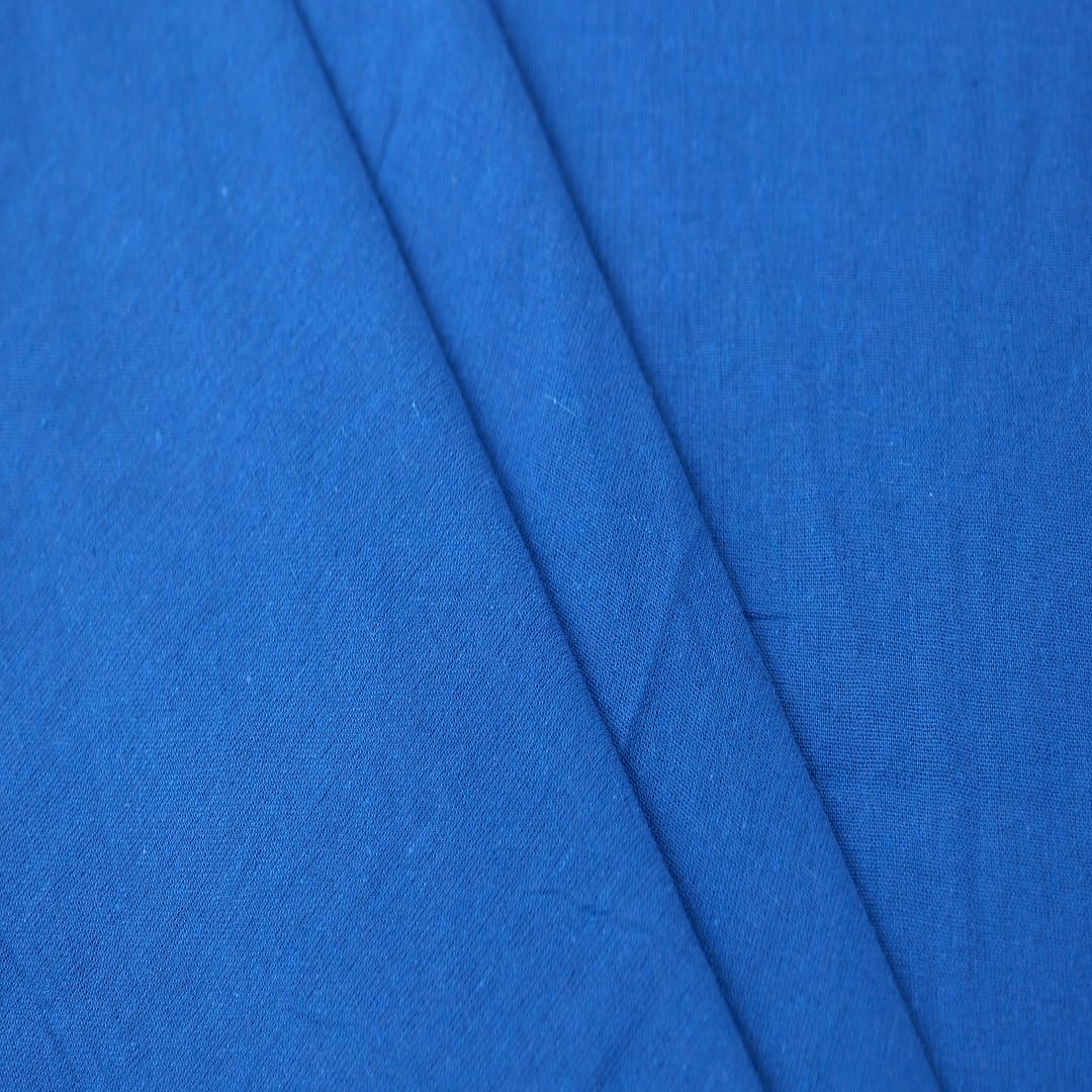 Royal Blue Khadi Fabric - Charkha TalesRoyal Blue Khadi Fabric