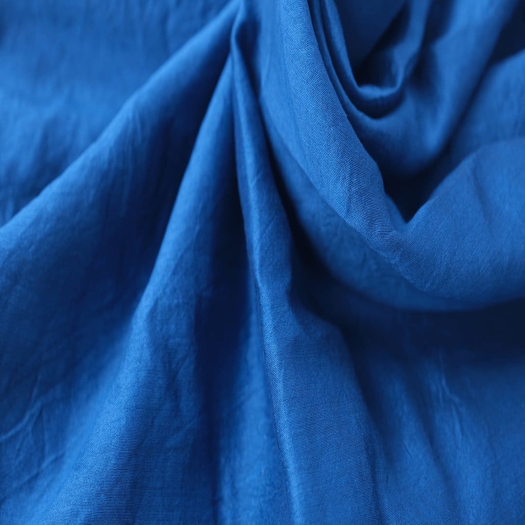 Royal Blue Silk Fabric - Charkha TalesRoyal Blue Silk Fabric