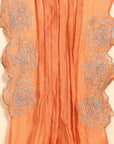 Rust Orange Chikankari Embroiderd Kurta Set - Charkha TalesRust Orange Chikankari Embroiderd Kurta Set