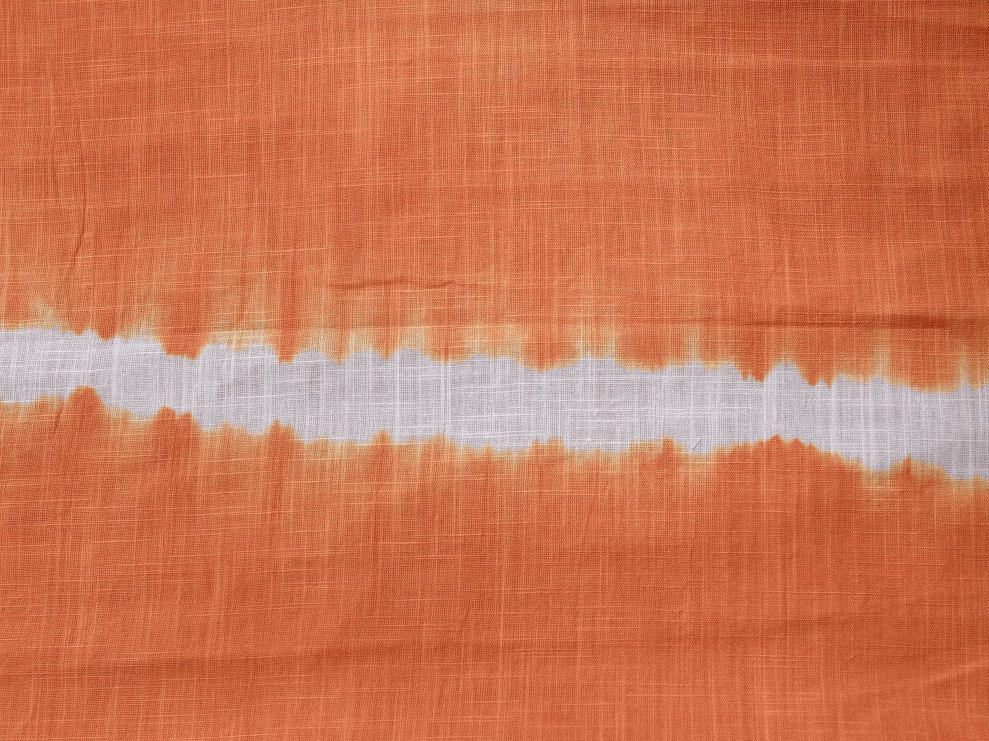 Rust Orange Hand Tie Dye Fabric - Charkha TalesRust Orange Hand Tie Dye Fabric