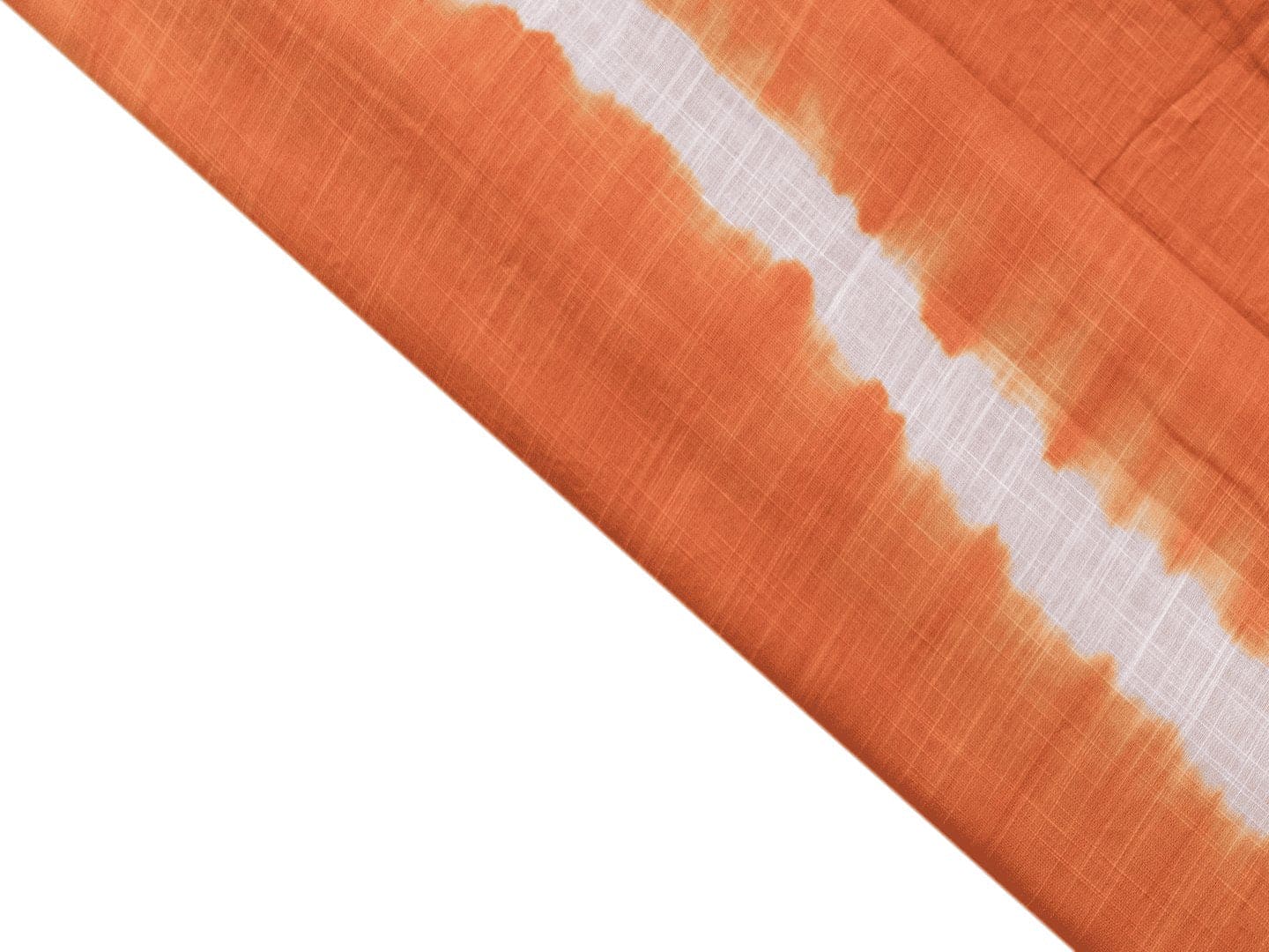 Rust Orange Hand Tie Dye Fabric - Charkha TalesRust Orange Hand Tie Dye Fabric