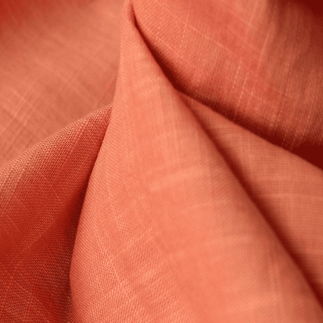 Rust Orange Hand Tie Dye Fabric - Charkha TalesRust Orange Hand Tie Dye Fabric