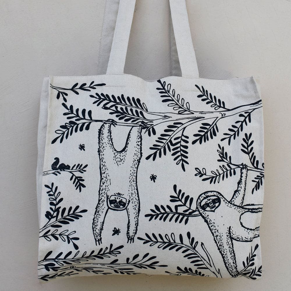 Sloth Canvas Bag - Charkha TalesSloth Canvas Bag