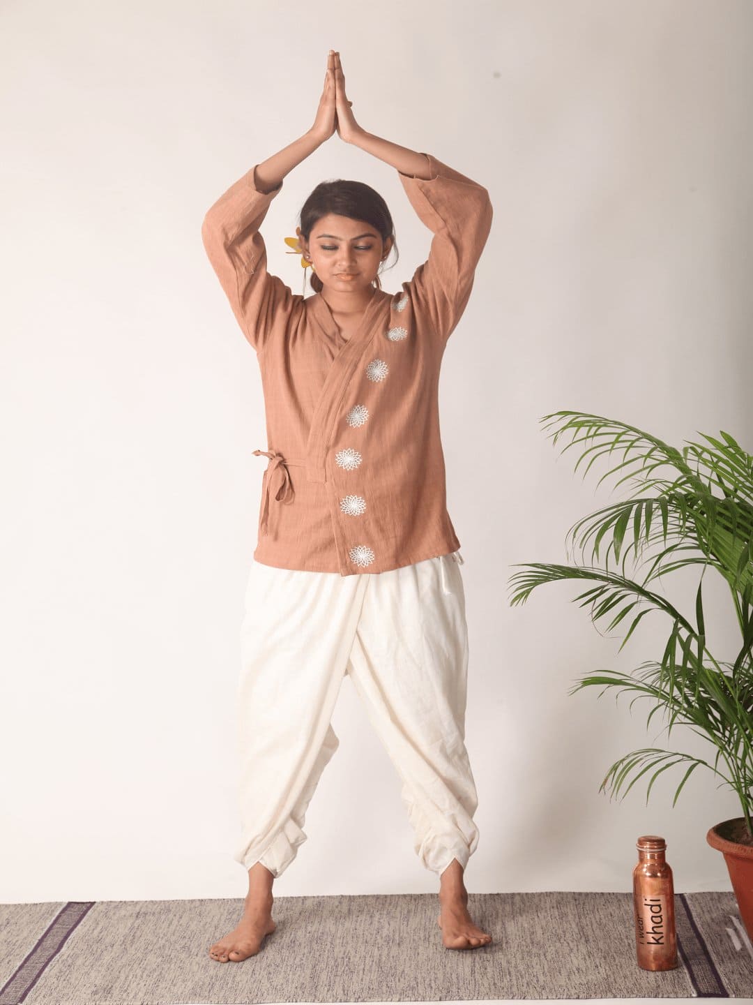Stylish Brown Yoga Wear Set for Women