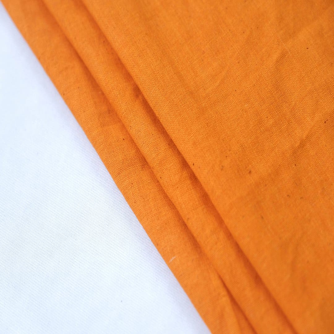 Yellow Khadi Cotton Fabric - Charkha TalesYellow Khadi Cotton Fabric