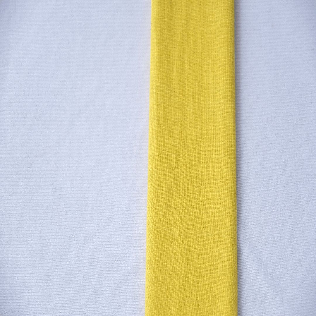 Yellow Pure Cotton Fabric - Charkha TalesYellow Pure Cotton Fabric