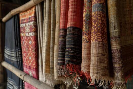 Khadi fabric texture close-up showing handspun yarn
