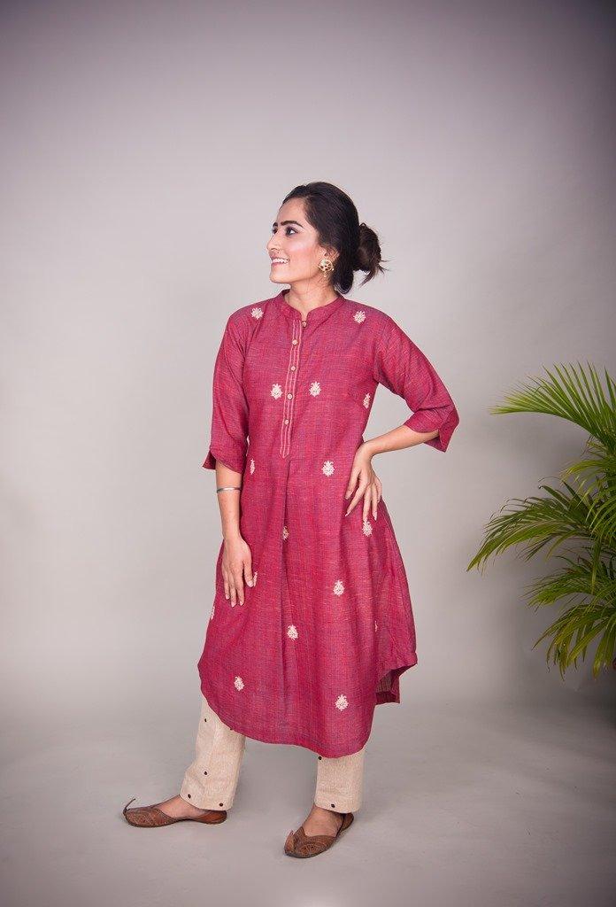 A New Fangled Avtaar – Khadi with Lucknow Chikan n Tye Dye - Charkha Tales