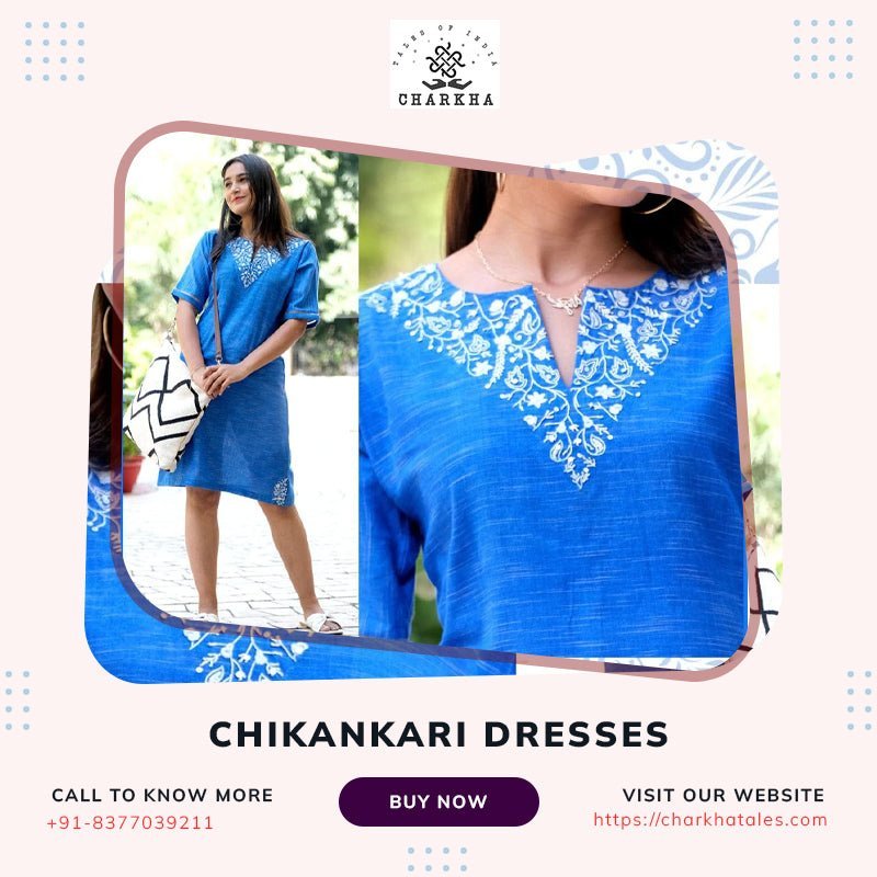 Be a part of the fashion trend with Chikankari work dresses! - Charkha Tales