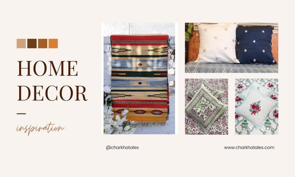 DECORATE YOUR HOME WITH ARTISTIC HANDMADE CUSHION COVERS & RUGS - Charkha Tales