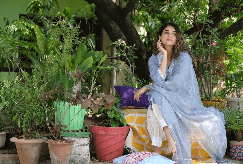 "Elegance Redefined: Chikankari Kurta Sets with Dupatta - Charkha Tales