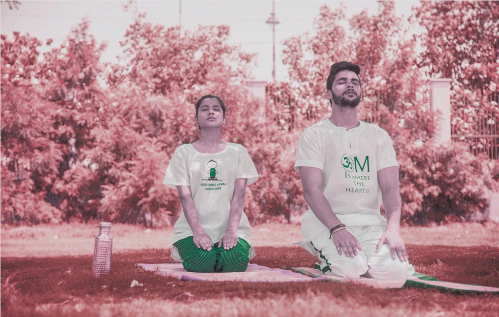 Embrace Unrestrained Movement: Elevate Your Practice with Charkha Tales' Khadi-Inspired Yoga Wear - Charkha Tales