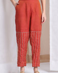 Zardozi Antifit Kurta Set - Rust