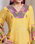 Women Zardozi Work Set of 3 - Yellow