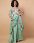 Designer Mirror Work Sarees