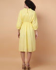 Yellow Mirror Work Dress